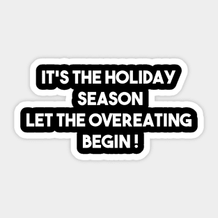 funny holidays sayings Sticker